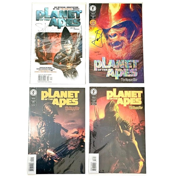 Planet of the Apes Movie Adp TPB & #1-3 Human War Signed COA /6000 Brand New NM - Picture 13 of 13